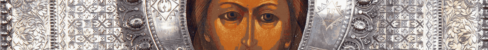2018 13 Pantokrator so striebornym okladom w