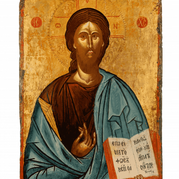 pantocrator grecka ikona Macedonsko 16. stor. w